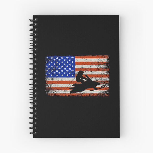 Item preview,  Snowmobile Vintage American Flag - Snowmobile Riding Gift designed and sold by mouaataaz.