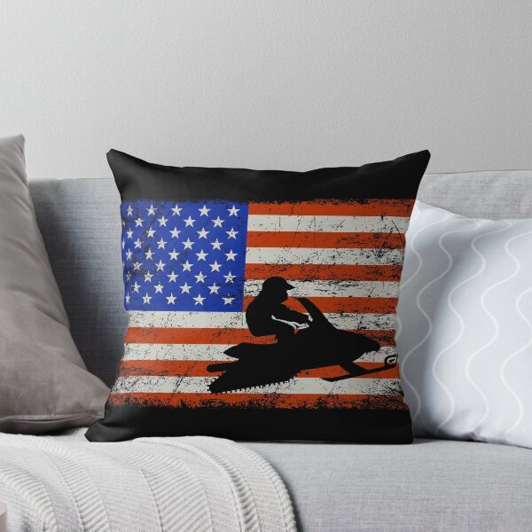 Item preview,  Snowmobile Vintage American Flag - Snowmobile Riding Gift designed and sold by mouaataaz.