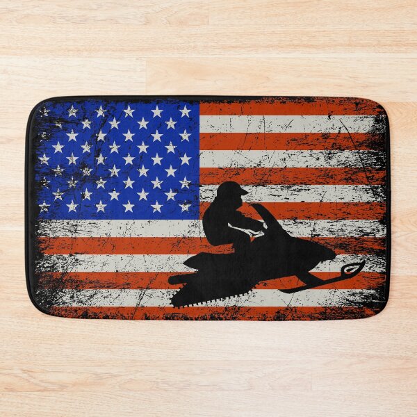 Item preview,  Snowmobile Vintage American Flag - Snowmobile Riding Gift designed and sold by mouaataaz.