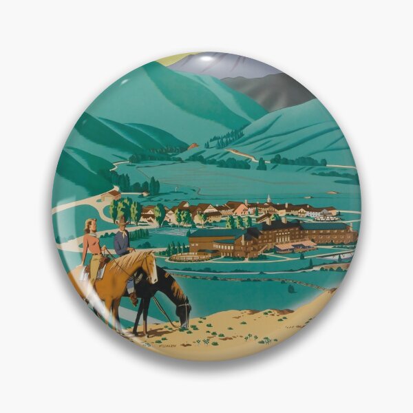Item preview, Sun Valley Idaho vintage travel poster designed and sold by stickart-marek.
