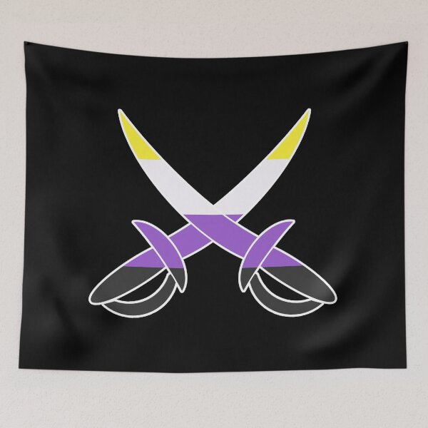 Item preview, Nonbinary Pride Pirate Swords designed and sold by halberdier.