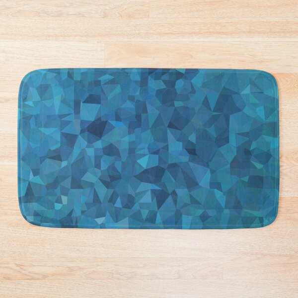 Item preview, geometric triangle shape pattern abstract in blue designed and sold by Mrvell.