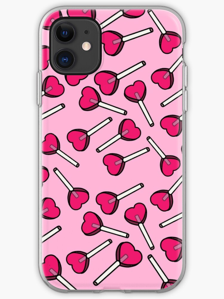 Heart Lollipop Cute Aesthetic Pink Iphone Case Cover By Sleeksnacks Redbubble