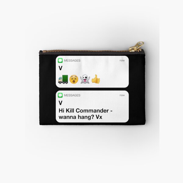 Item preview, HI KILL COMMANDER VILLANELLE TEXT designed and sold by localfandoms.