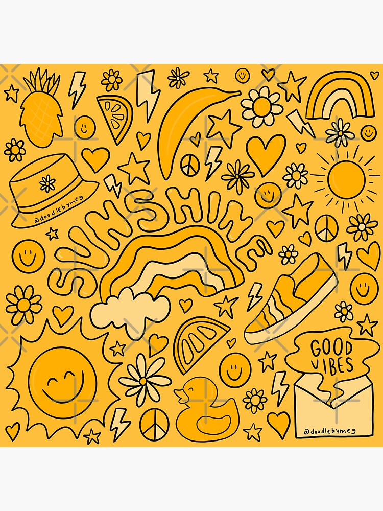 Yellow Print by doodlebymeg