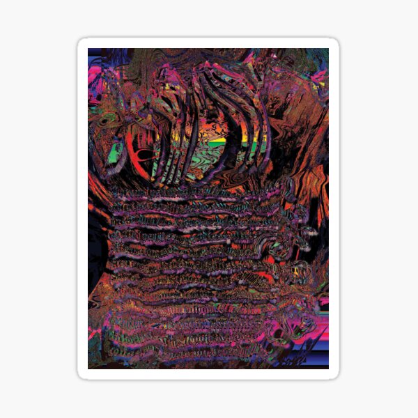 dark thoughts Sticker