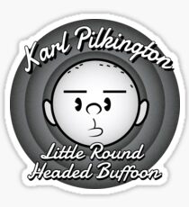 The Round Headed Buffoon Sticker