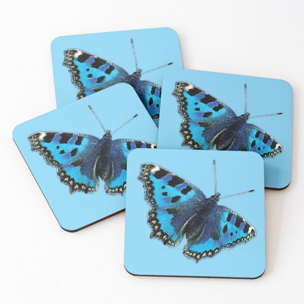 Item preview, Tortoiseshell Butterfly - Blue designed and sold by QuarterMoon.
