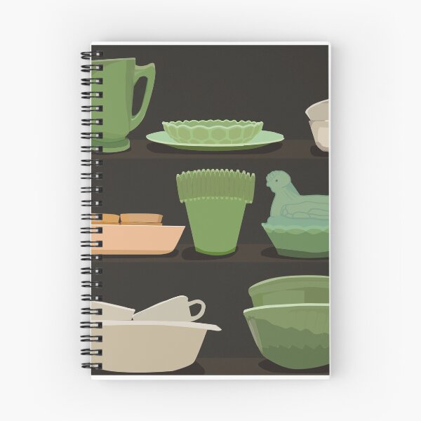 Item preview, Jadite,Pyrex, and Orange Lusterware Pattern designed and sold by blueflamingoo.