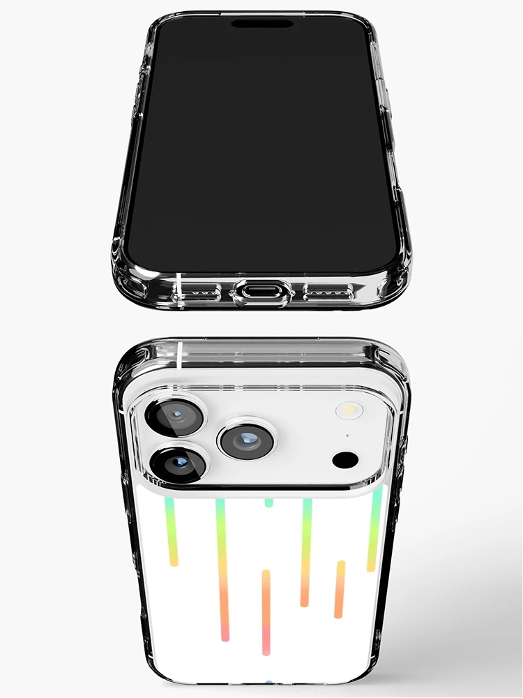 Thumbnail 3 of 5, iPhone Case, Rainbow Pattern designed and sold by pixiekitcat.