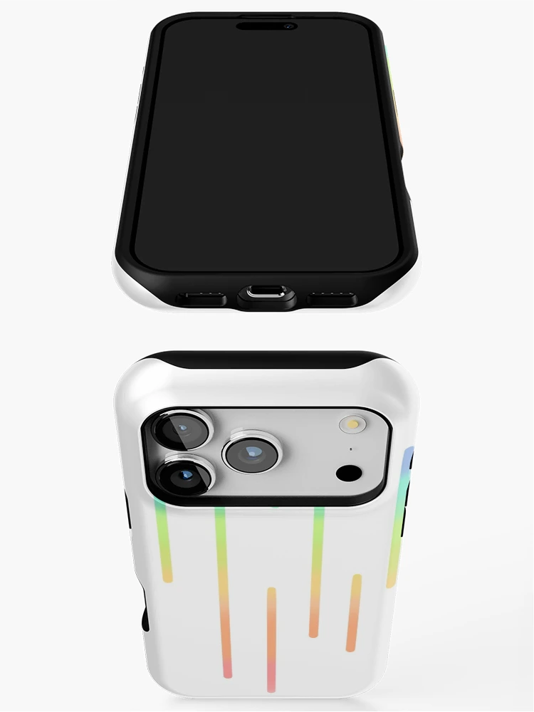 Thumbnail 3 of 4, iPhone Case, Rainbow Pattern designed and sold by pixiekitcat.