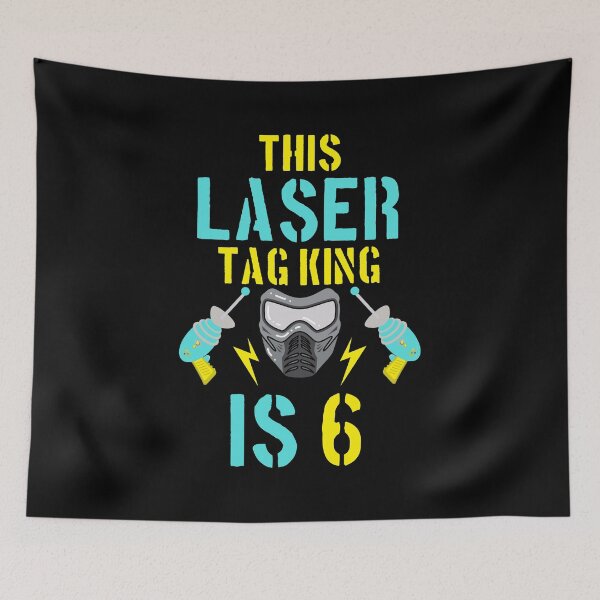 Item preview, This Laser Tag King Is 6 6th Birthday Recreational Gift designed and sold by haselshirt.