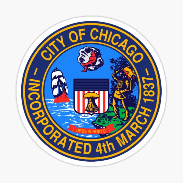 Item preview, Chicago Seal Decal designed and sold by zsonn.