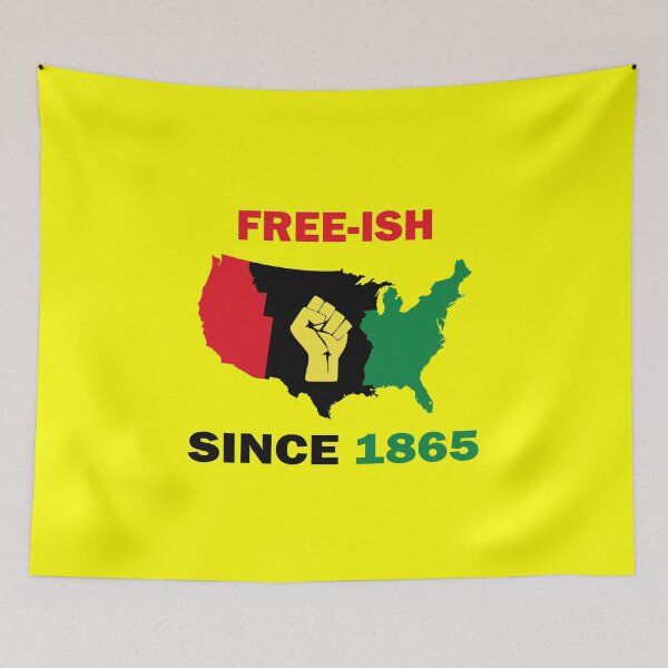 Item preview, Free-ish Since 1865 Juneteenth Day - American Map Solider Freedom Celebration Gift - Ancestors Black African American 1865  designed and sold by Run to Creations.