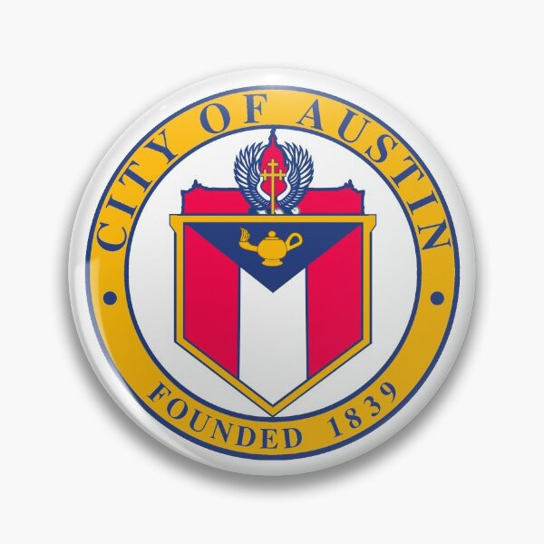 Item preview, Austin Flag Seal Design designed and sold by Decal Mania.