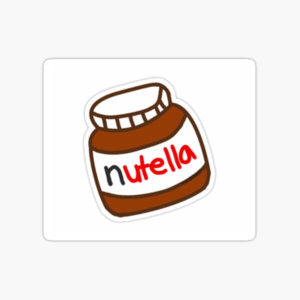 Abziehbild Etikett 1 x sandra  Nutella Namensschild Aufkleber für 750 g Glas