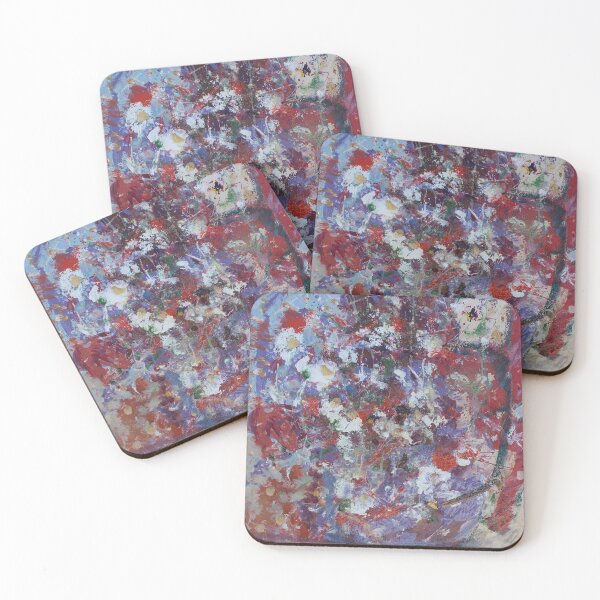 Item preview, Daisies in Purple Abstract Still Life Painting designed and sold by Nola Lee Kelsey.