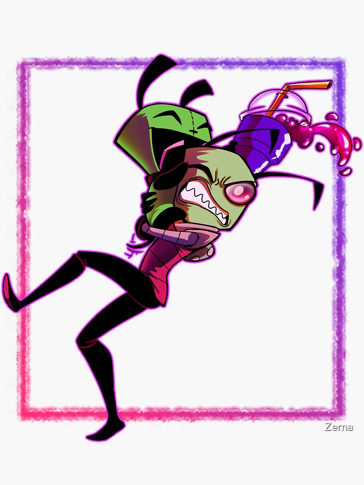 Thumbnail 3 of 3, Sticker, Gir and Zim designed and sold by Zerna.