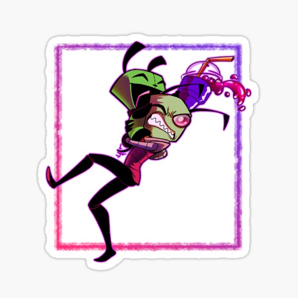 Gir and Zim Sticker