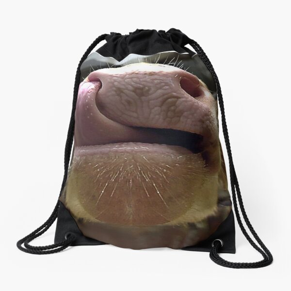 Item preview, Cow licking Lover Funny Face Cute Animals Gifts showing close nose and Tongue out fitting your face designed and sold by Dolphin Graphic.