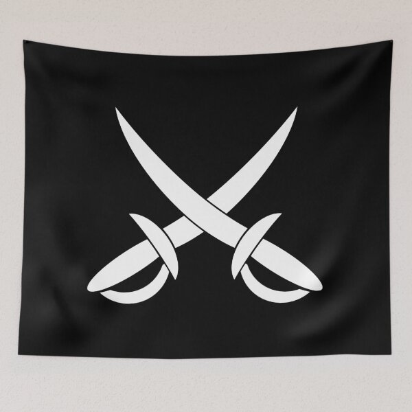 Item preview, Pirate Swords -- Like The Jolly Roger Minus The Skull designed and sold by halberdier.