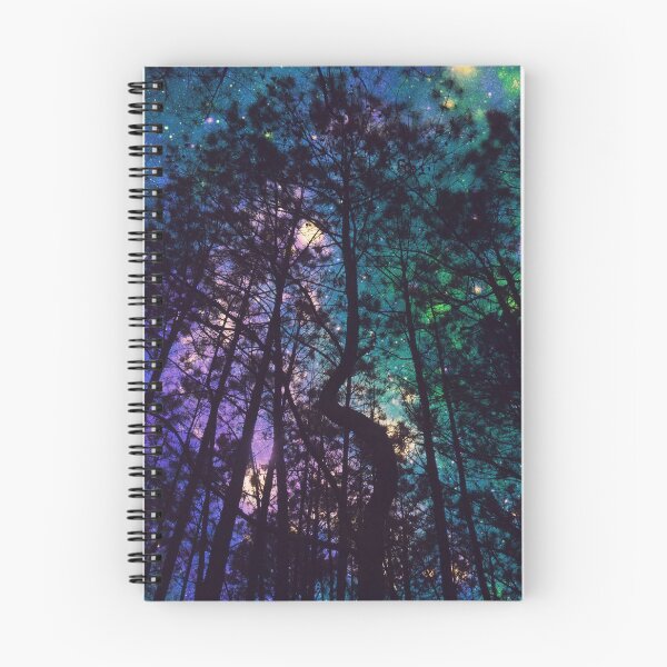 Artikelvorschau, Dunkelblaugrün Blau Lila Twisted Forest entworfen und verkauft von 2sweetsDesign.