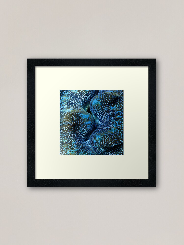 Alternate view of Blue Matrix Framed Art Print