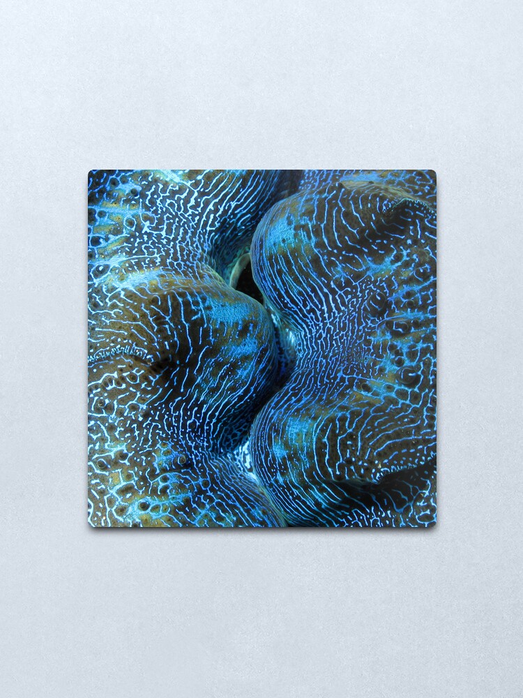Alternate view of Blue Matrix Metal Print