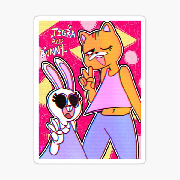 Tigra and Bunny Sticker