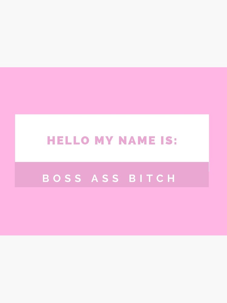  Boss Lady Name Tag Sticker For Sale By Camilaar22 Redbubble
