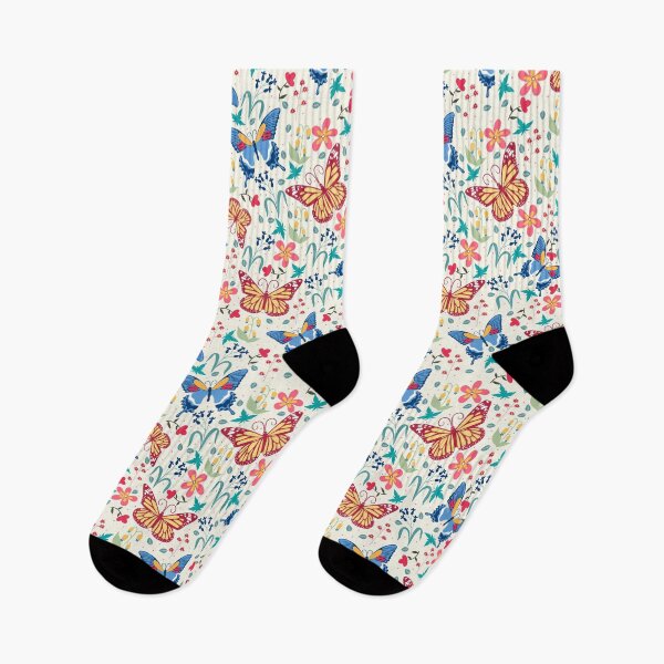 Item preview, butterflies in the meadow designed and sold by burbura.