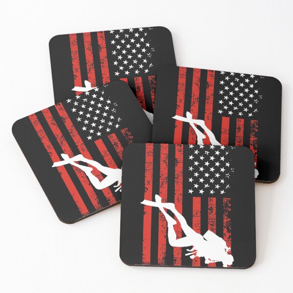 Item preview, American Flag Scuba Diving Gift Design Idea design designed and sold by Lisbob.