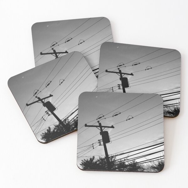 Item preview, Suburban Sunset and Moon (Black and White) designed and sold by ZiffyPhotos.