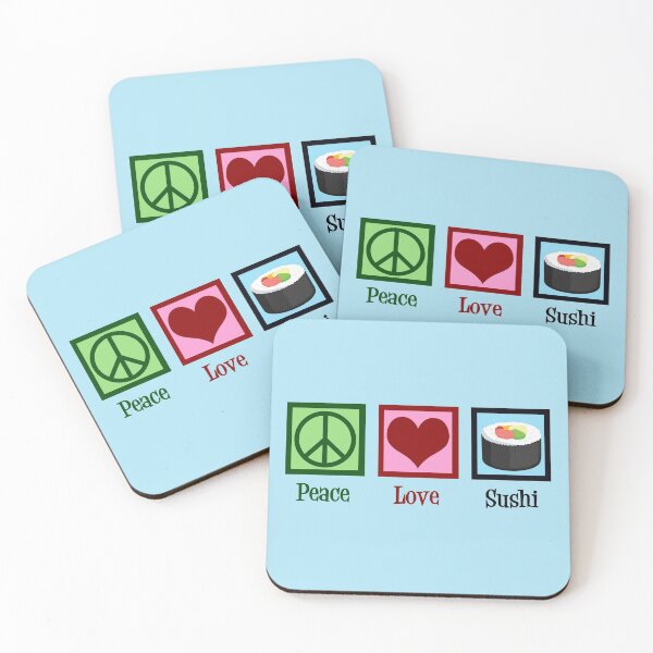 Item preview, Peace Love Sushi designed and sold by Epic Love Designs.