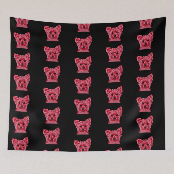Item preview, Red Yorkie over Black designed and sold by Amanda A. Anthony.