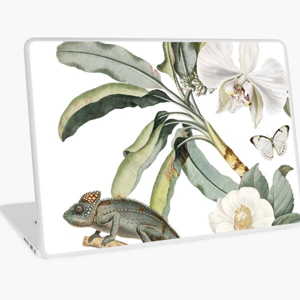 Aperçu de l'œuvre Camaleo Tropical Chamelon Floral Design créée et vendue par grandreverie.