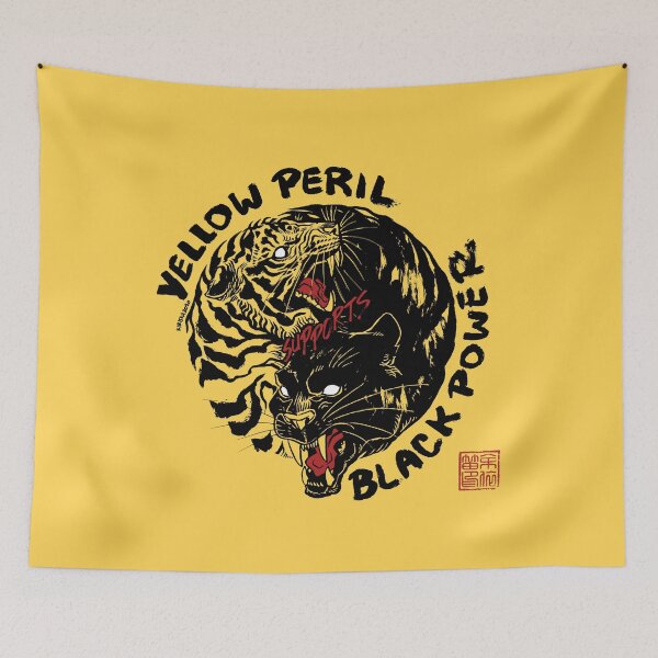 Item preview, Yellow Peril Supports Black Power designed and sold by KIRISKA.