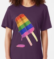 rainbow popsicle Slim Fit T-Shirt