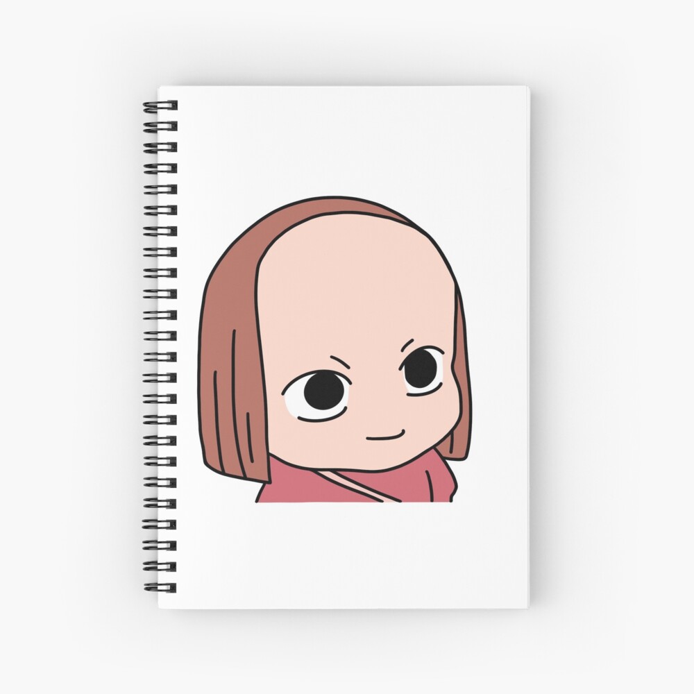Big Forehead Anime Girl Meme Spiral Notebook By Smileyfriend Redbubble