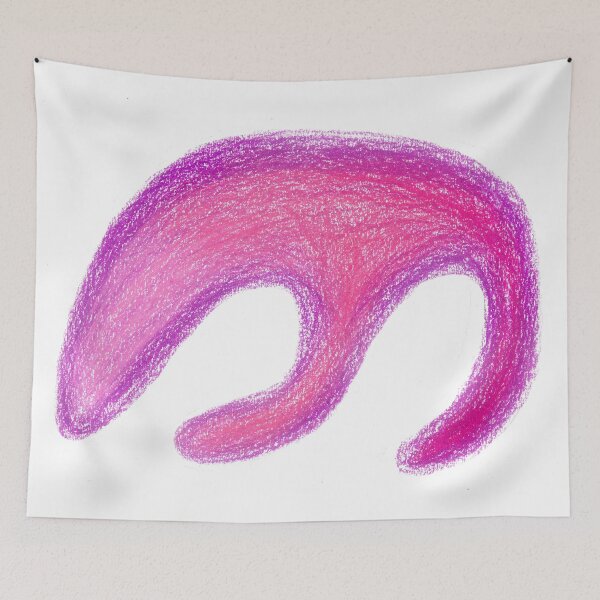 Item preview, Purple jellyfish shape art designed and sold by lion-house.