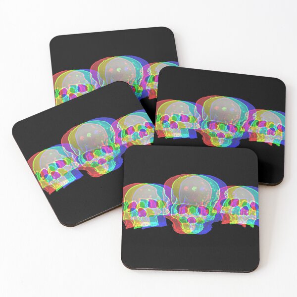 Item preview, Neon Skulls Trio designed and sold by Katy Scholten.
