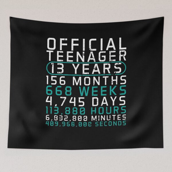 Item preview, Official Teenager 13 Years Old Birthday Calendar designed and sold by Sinful Charm.