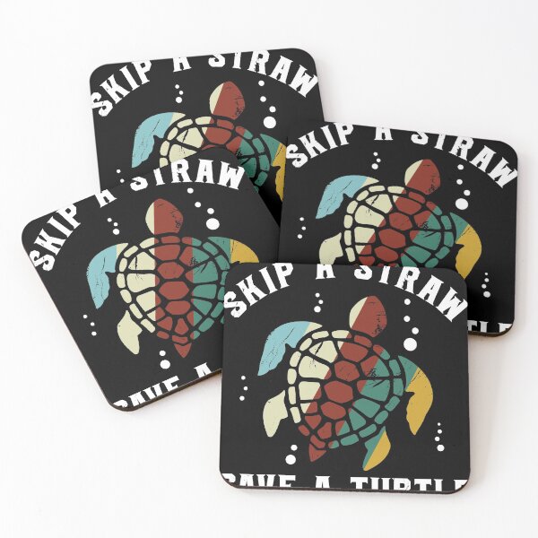 Item preview, Fun Skip The Straw Save a Turtle Gift Design Idea product designed and sold by Lisbob.