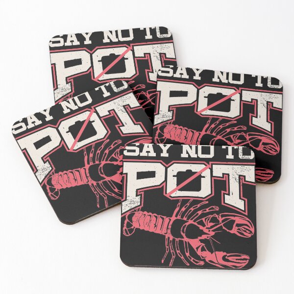 Item preview, Lobster Pun Fun Gift Design Say No To Pot design designed and sold by Lisbob.