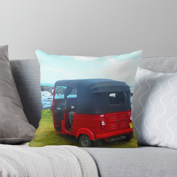 Item preview, NOMADES Cute red tuk tuk by the sea in Sri Lanka designed and sold by Nomades.