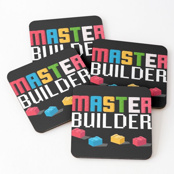 Item preview, Gift For Block Builder Fans Master Builder Fun Idea print designed and sold by Lisbob.