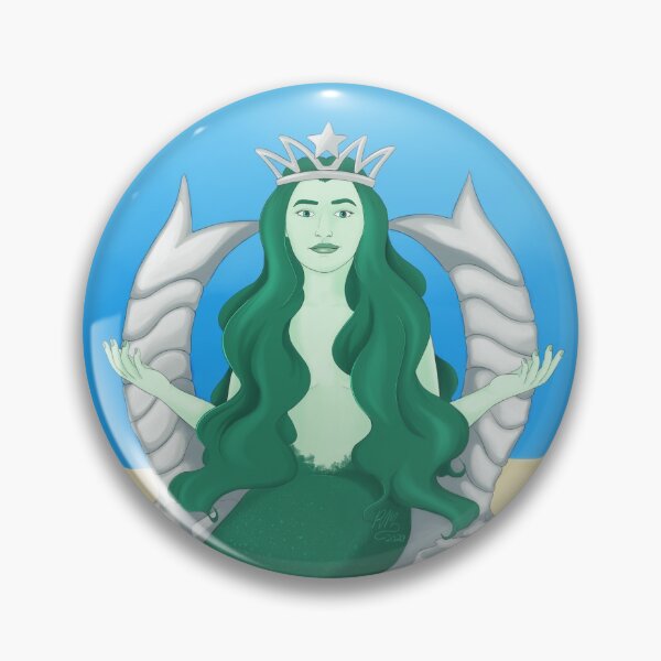 Item preview, Mermaid Queen On Her Throne designed and sold by Moodoodles.