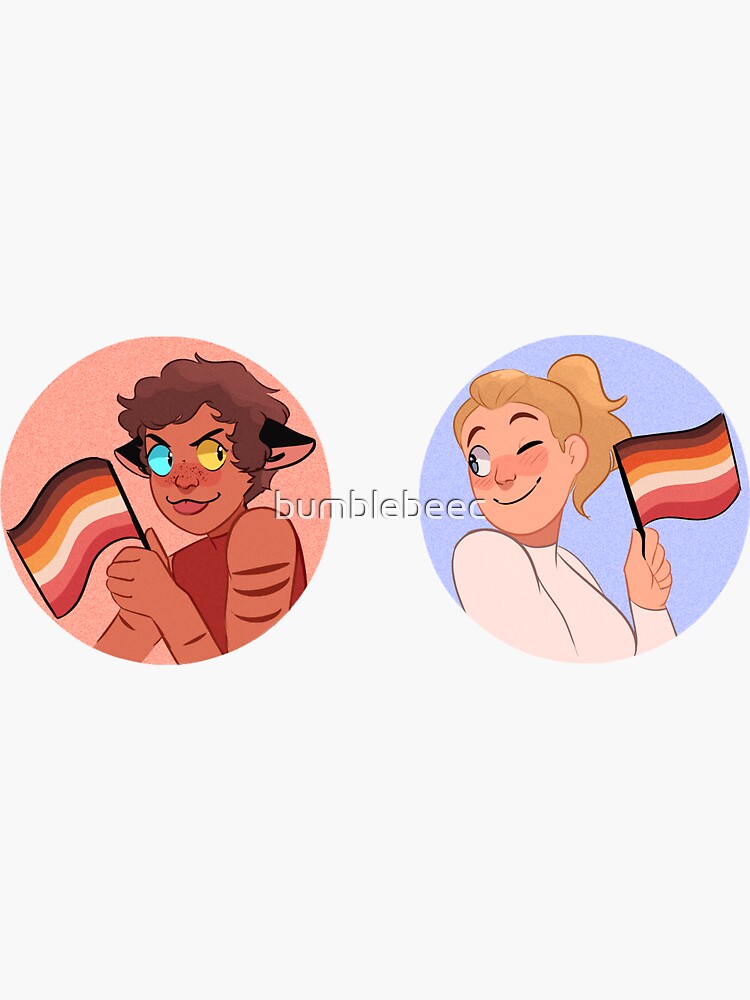 Catradora Lesbian Pride Sticker For Sale By Bumblebeec Redbubble 1127