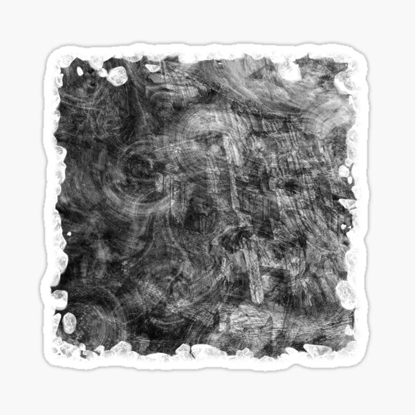The Atlas of Dreams - Plate 26 (b&w) Sticker