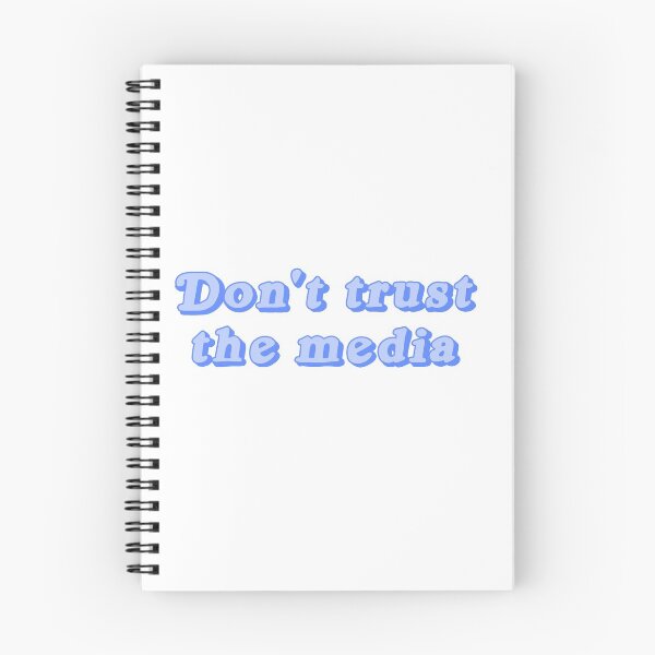 Item preview, Dont trust the media blue designed and sold by thicker than  a sticker.
